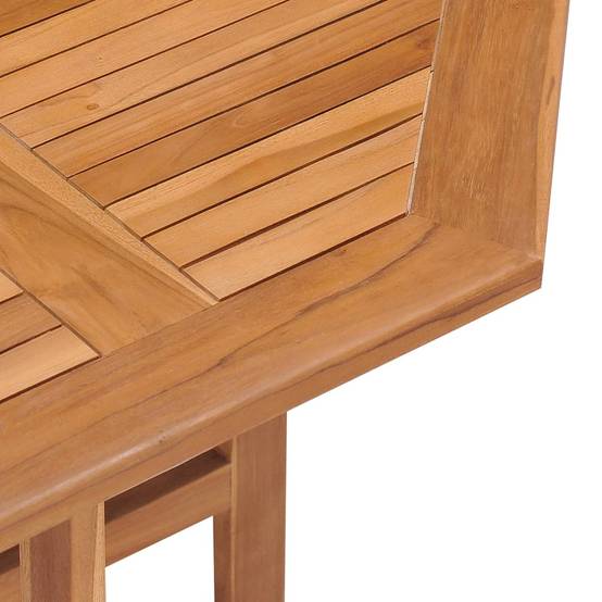 Table à dîner pliable bois de teck Ø90 x 75 cm, Poids :15.02kg - PANGIVO - Image 6