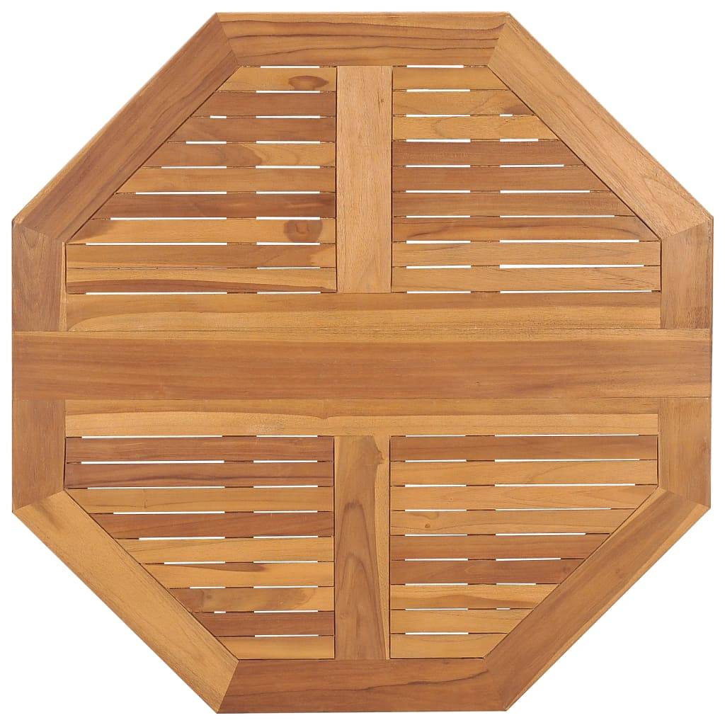 Table à dîner pliable bois de teck Ø90 x 75 cm, Poids :15.02kg - PANGIVO - Image 4