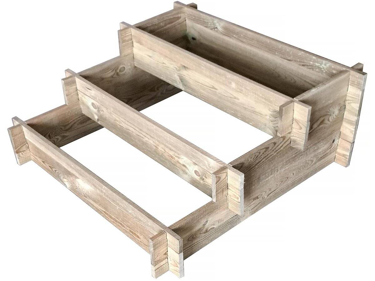 Carré Potager "utopia" En Escalier - 90 X 90 X 35 Cm -habitat Et Jardin - Imagen 1