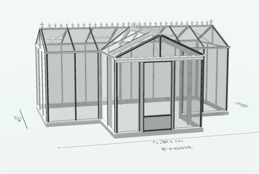 20m² - Serre en verre trempé - Euro T Classic - Alu - 20m² - ALUMINIUM - L'atelier Des Serres - Imagen 6