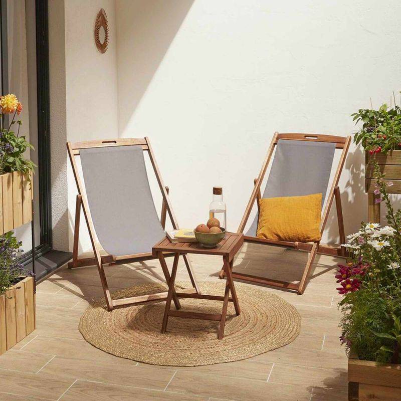 Forest Style - Table basse de jardin pliante en Acacia - Imagen 3