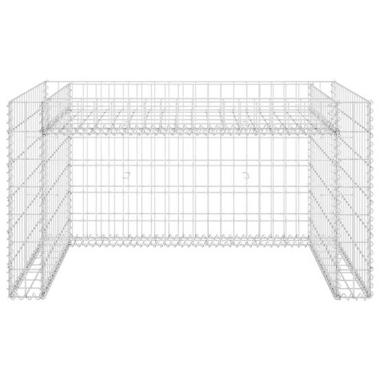 PANGIVO - Garage tondeuse à gazon acier argenté 110 x 80 x 60 cm - PANGIVO - Image 3