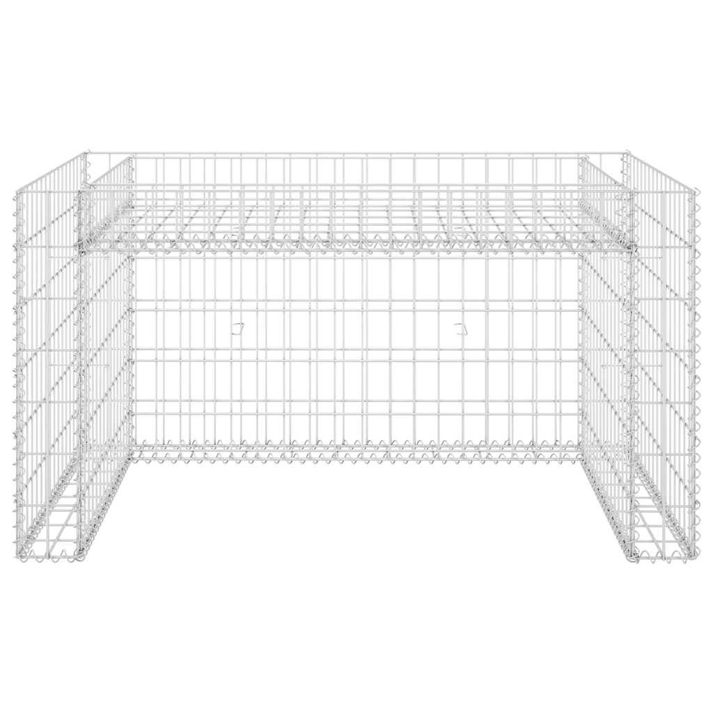 PANGIVO - Garage tondeuse à gazon acier argenté 110 x 80 x 60 cm - PANGIVO - Image 3