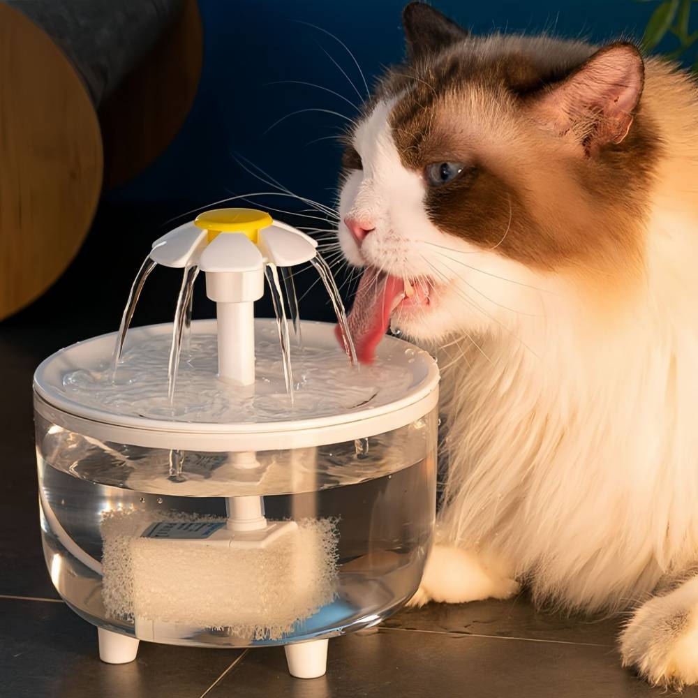 Fontaine à eau pour chat 1,5L - Silencieuse USB - Arrêt automatique - Filtration intégrée - Living123 - Image 7