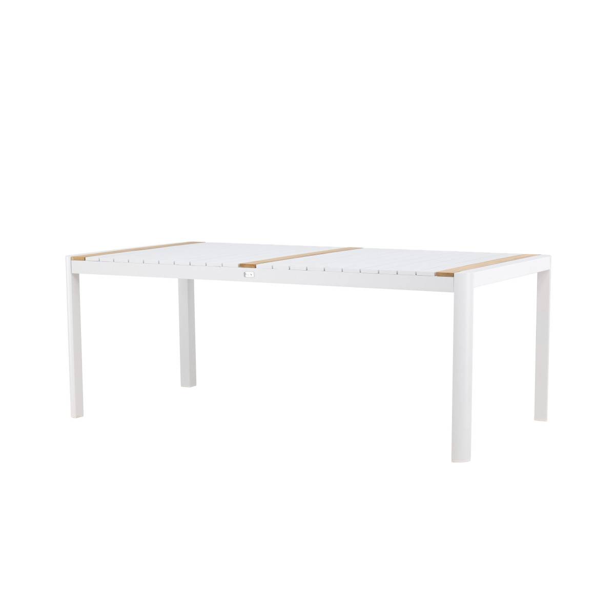 Table de Jardin en Teck "Togo" 200cm Blanc - Image 5