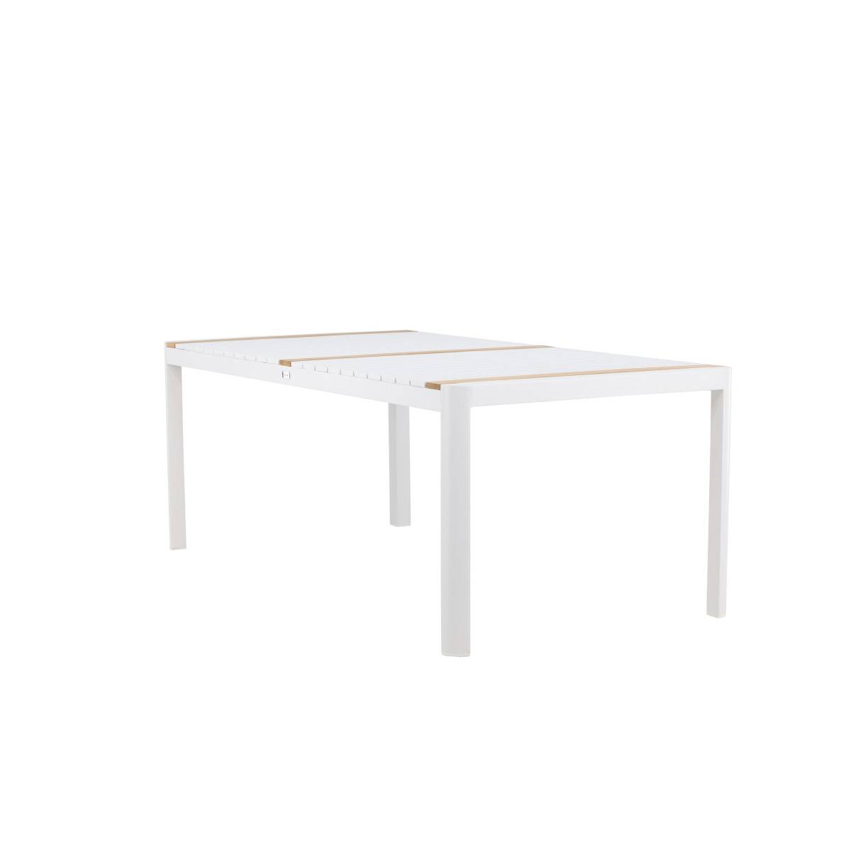 Table de Jardin en Teck "Togo" 200cm Blanc - Image 6