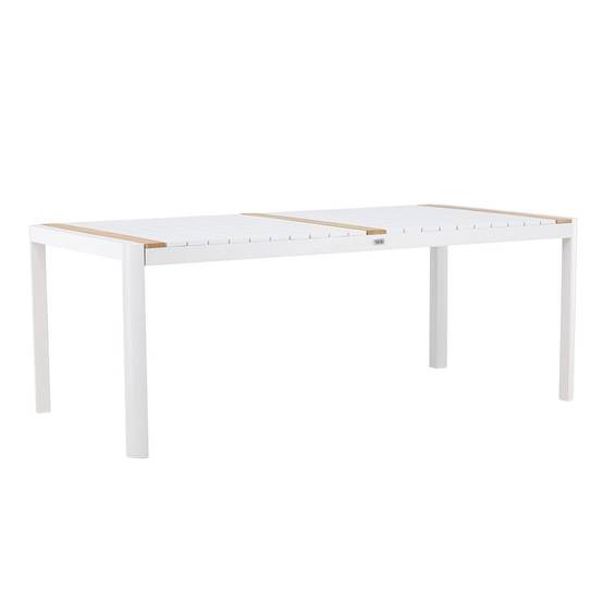 Table de Jardin en Teck "Togo" 200cm Blanc - Image 1