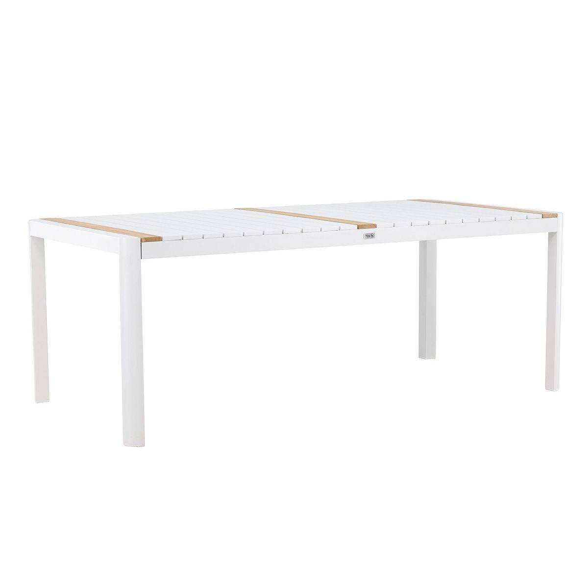 Table de Jardin en Teck "Togo" 200cm Blanc - Image 1