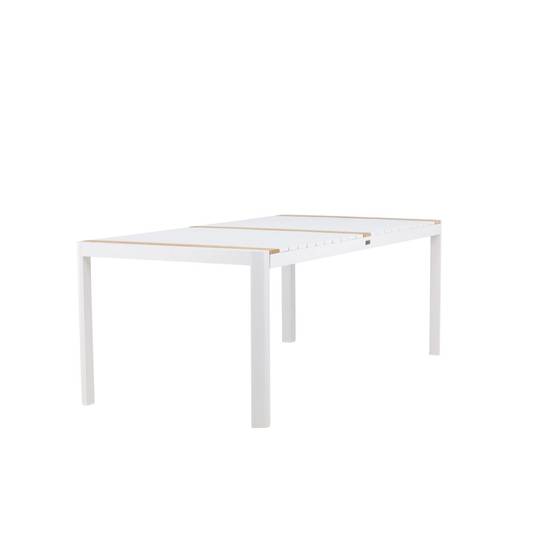 Table de Jardin en Teck "Togo" 200cm Blanc - Image 3