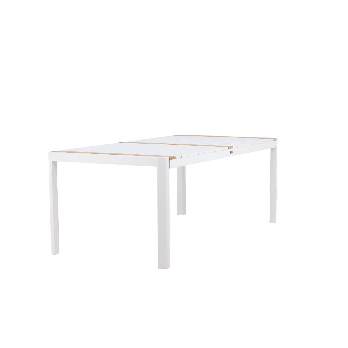 Table de Jardin en Teck "Togo" 200cm Blanc - Image 3