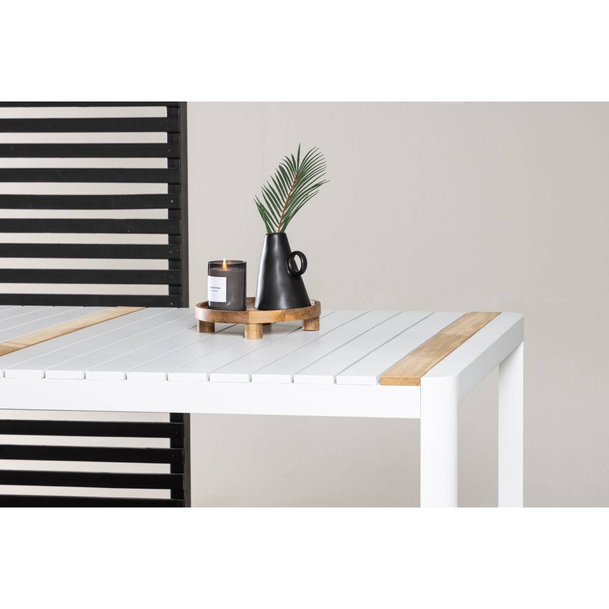 Table de Jardin en Teck "Togo" 200cm Blanc - Image 8