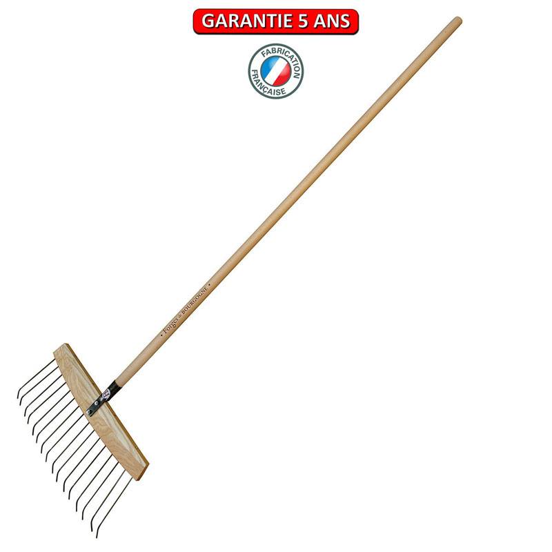 Outils Perrin - Balai à feuilles et gazon "bois/acier" emmanché - manche de 1,50m Outils Perrin