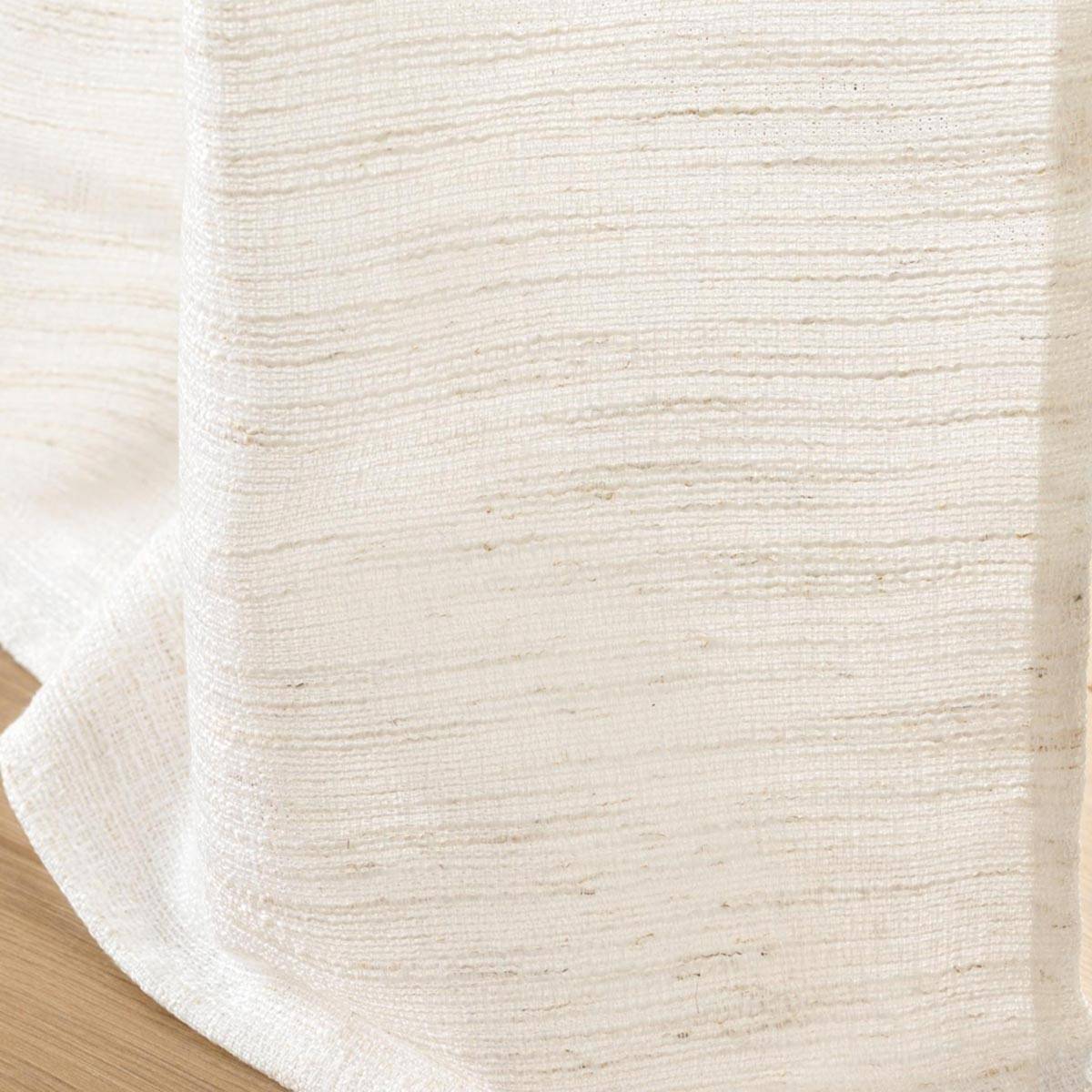 Rideau à Œillets Effet Lin Tissé "Nando" 140x260cm Naturel - Image 3