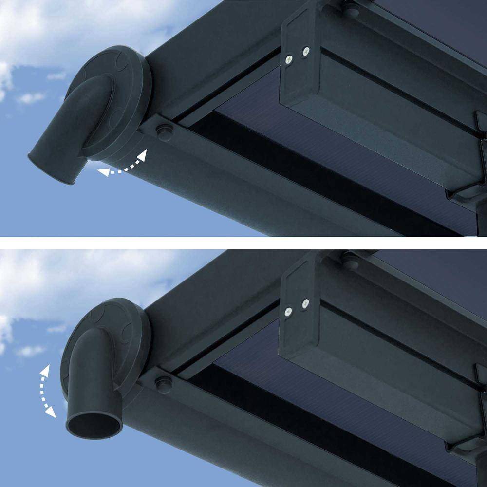Canopia - Canopia Pergola Capri 3X9,2 Grise, toiture gris - Imagen 4