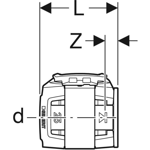 Bouchon de terminaison de tube FlowFit - DN 12 - Ø 16 mm - GEBERIT - 620.740.00.1 - Image 3