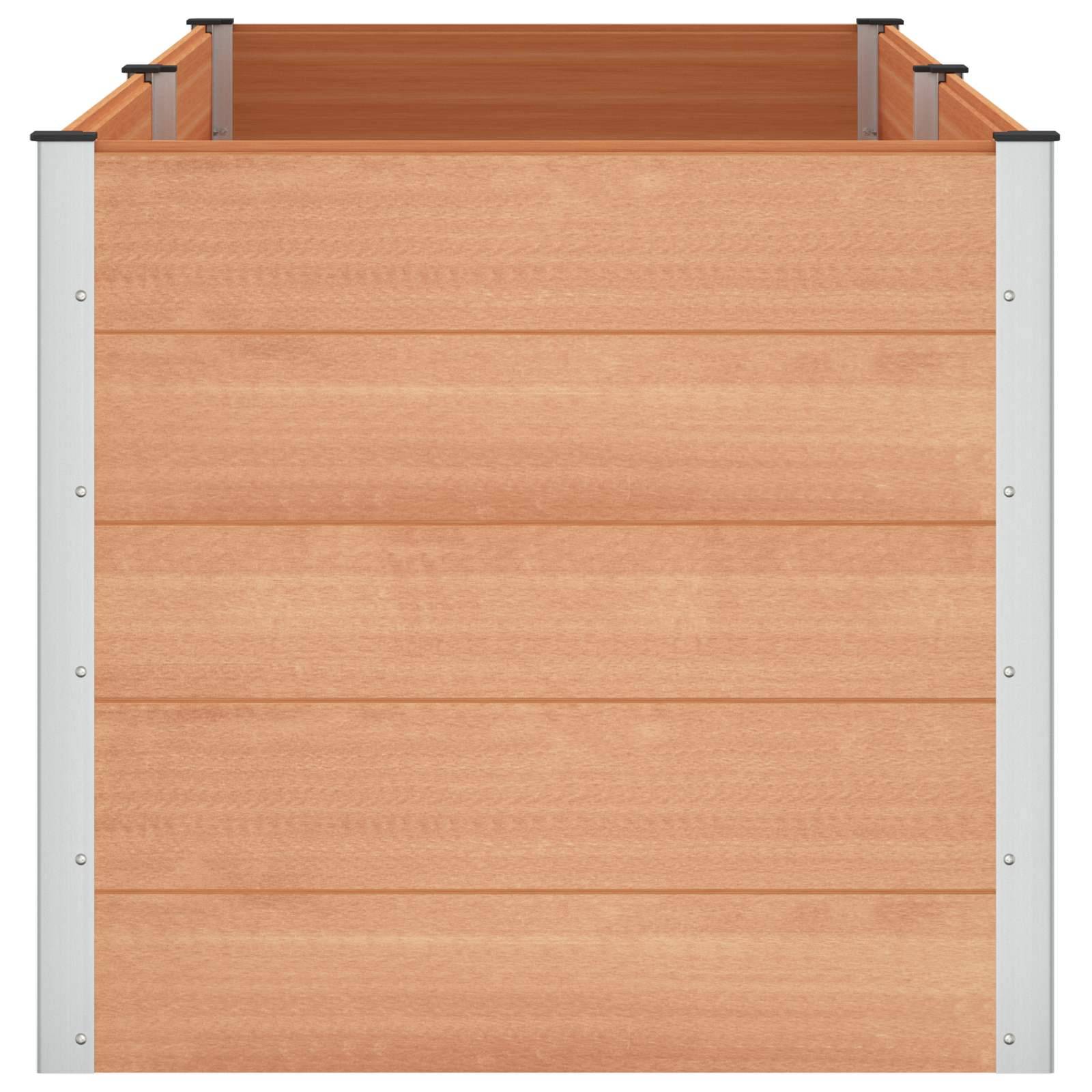 Prolenta Premium - Jardinière aluminium marron  250 x 100 x 91 cm  - Prolenta premium p3416.6 - Image 4