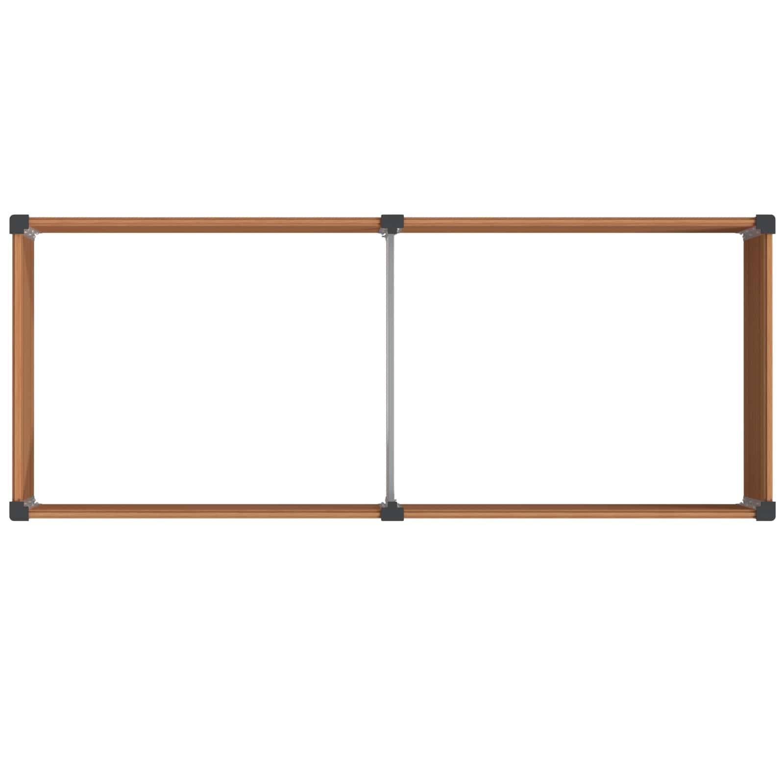 Prolenta Premium - Jardinière aluminium marron 250 x 100 x 91 cm - Prolenta premium p3416.6 - Image 5