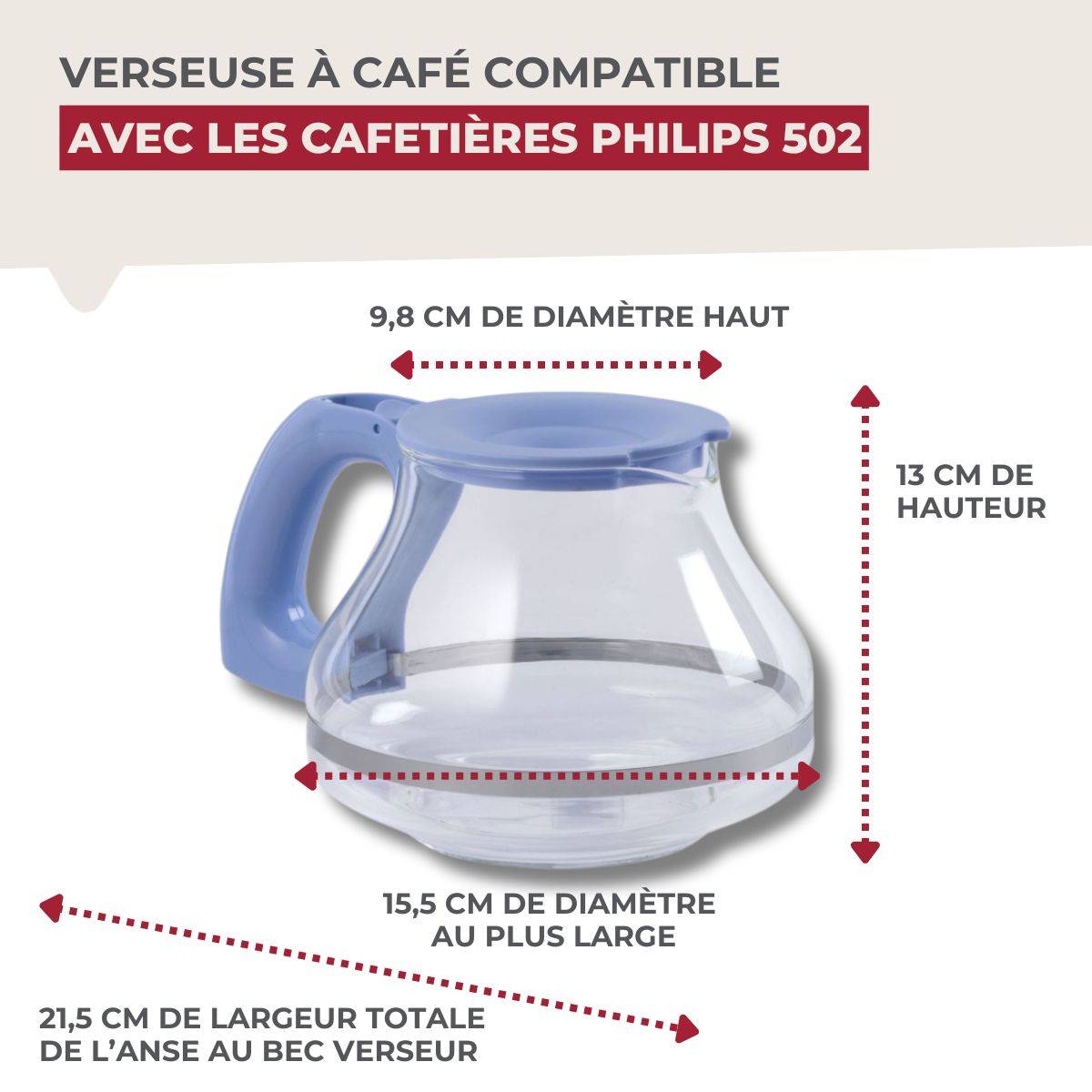 Verseuse pour cafetière Philips 502 Fackelmann Basics - Image 4