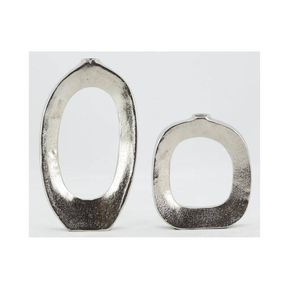 Aubry Gaspard - Vases cercle en aluminium (Lot de 2) - Imagen 2