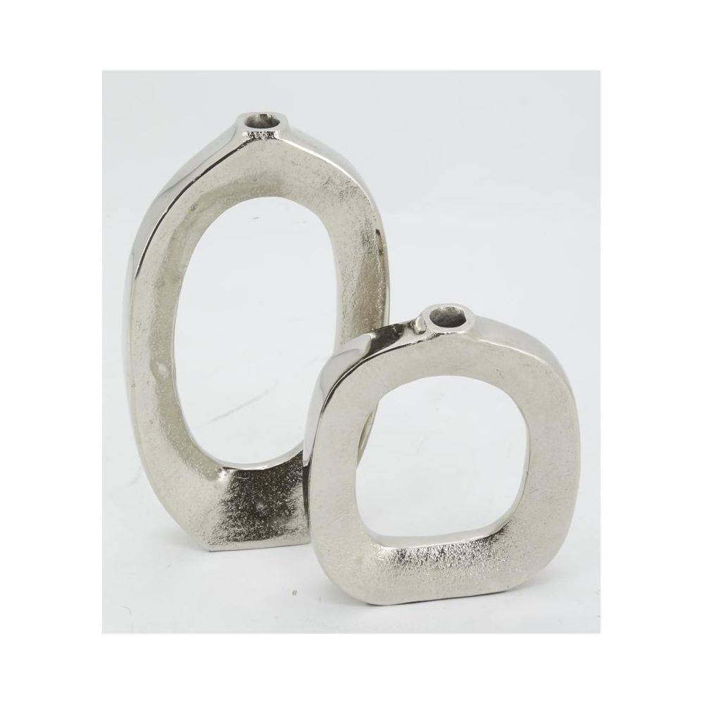 Aubry Gaspard - Vases cercle en aluminium (Lot de 2) - Imagen 4