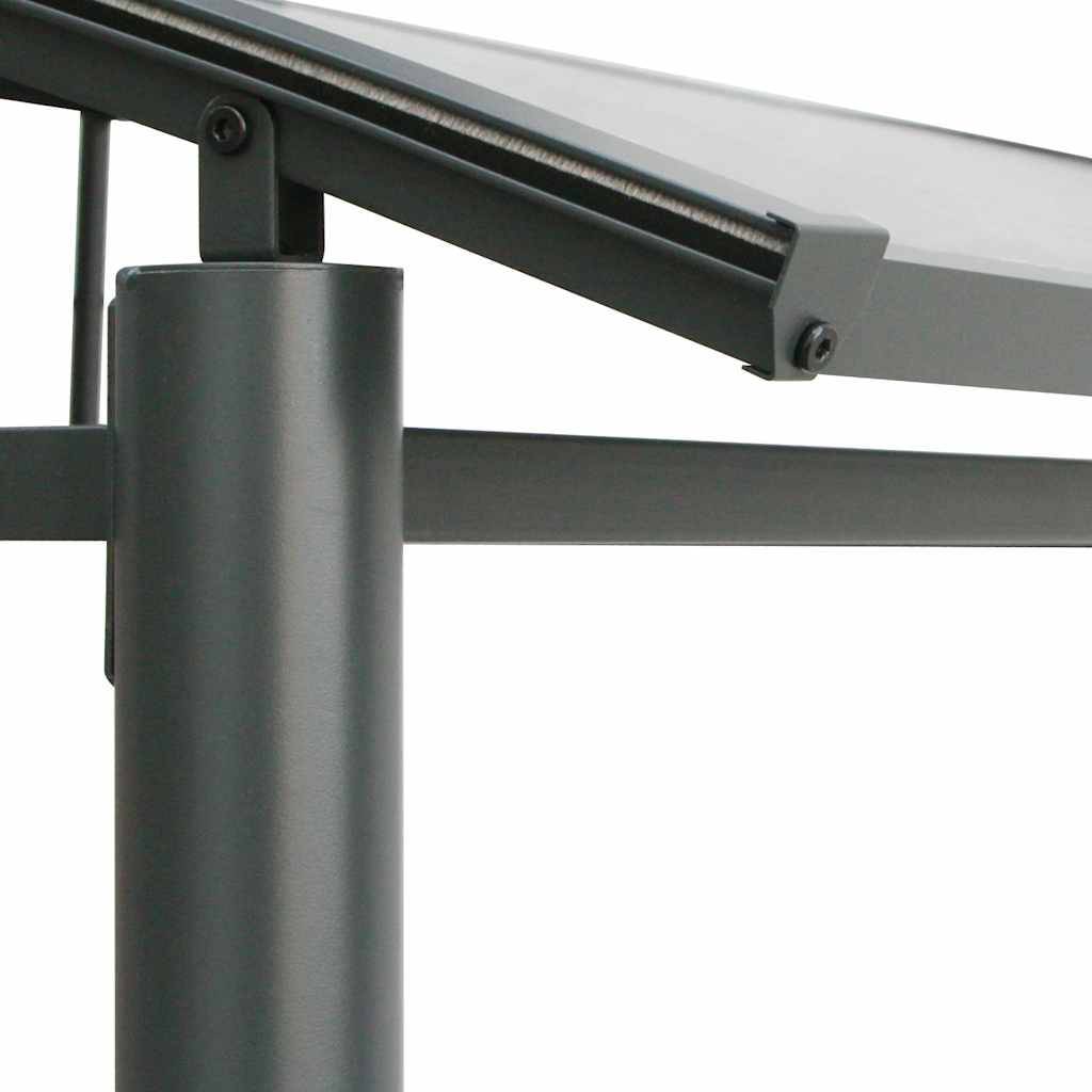 Vidaxl - Gazebo BBQ et étagères latérales anthracite 210x114x230cm acier vidaXL 360139 - Image 4