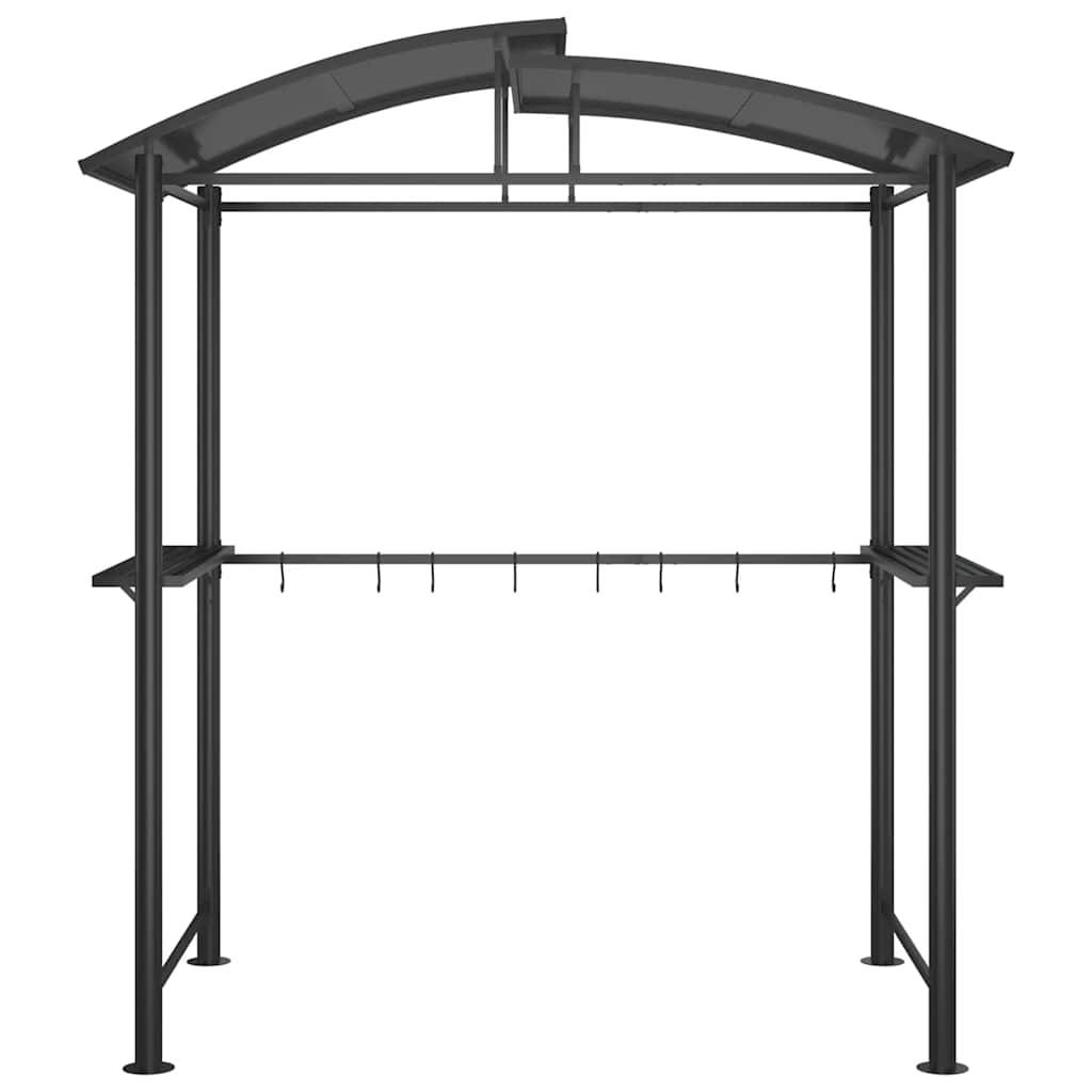 Vidaxl - Gazebo BBQ et étagères latérales anthracite 210x114x230cm acier vidaXL 360139 - Image 7