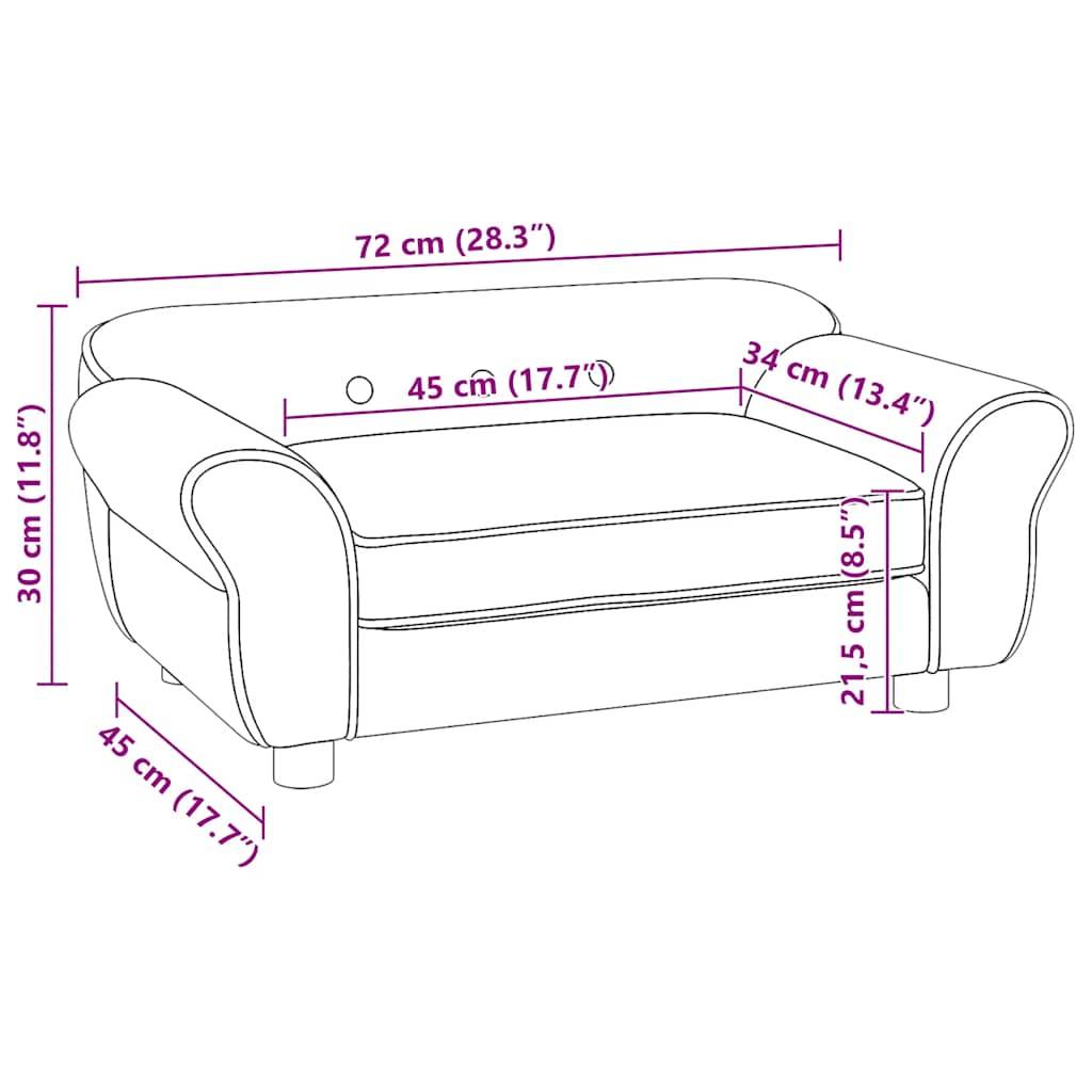 ComfortXL - Canapé Lit Chien Rembourré Bois Solide Couchage Chat Crème 72x45cm - ComfortXL Outdoor Living - Image 7