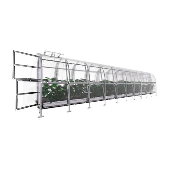 Serre KLASIKA SLIM 2 x 12 m (24 m²) , 6 mm avec revêtement en polycarbonate - Image 3