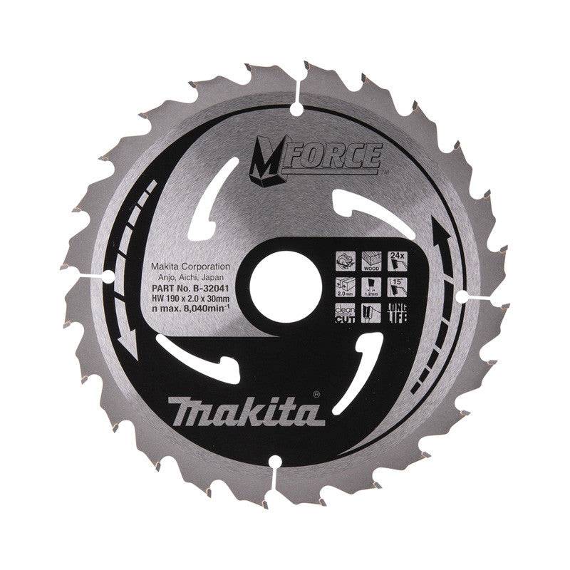 Makita - Lame de scie circulaire, MAKITA  B-32041  M-Force T.C.T, 190 x 30 mm, 24 dents, pour bois Makita - Imagen 1