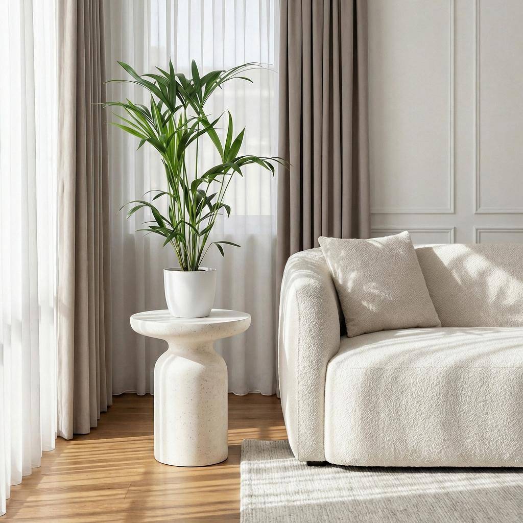 La Green Touch - Kentia Palm – Howea Forsteriana - Cache-pot blanc – Pot 19 cm - Image 1