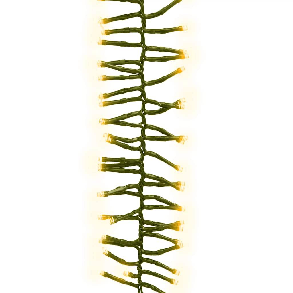 Guirlande LED Groupée PVC 1000 LED 8 Modes Déco Sapin Noël Jardin Blanc Chaud 11m – ComfortXL Outdoor Living - Image 3