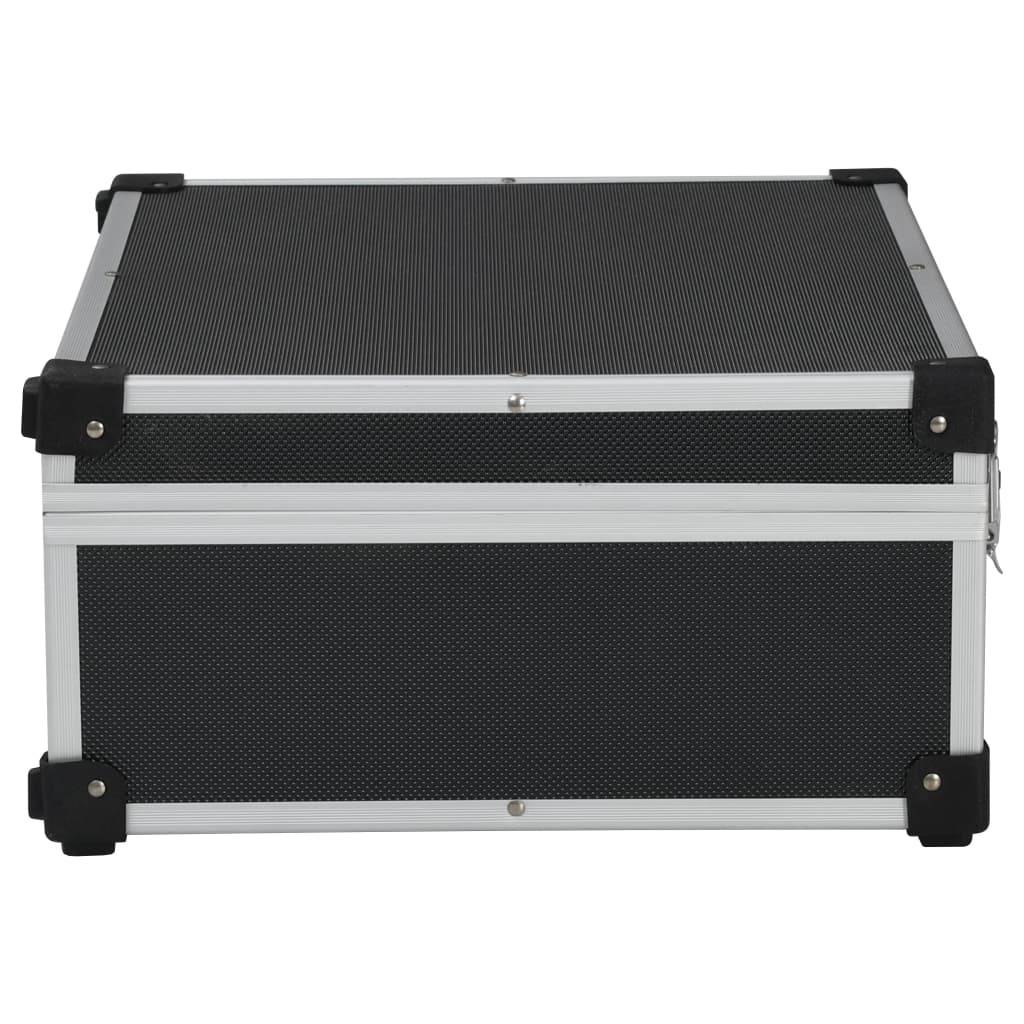 Helloshop26 - Valise à outils boîte à outils mallette à outils trolley à outils caisse à outils rangement stockage fichiers portable 46 x 33 x 16 cm noir - Imagen 4