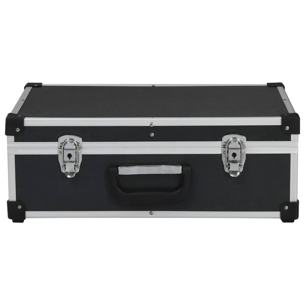 Helloshop26 - Valise à outils boîte à outils mallette à outils trolley à outils caisse à outils rangement stockage fichiers portable 46 x 33 x 16 cm noir - Imagen 3