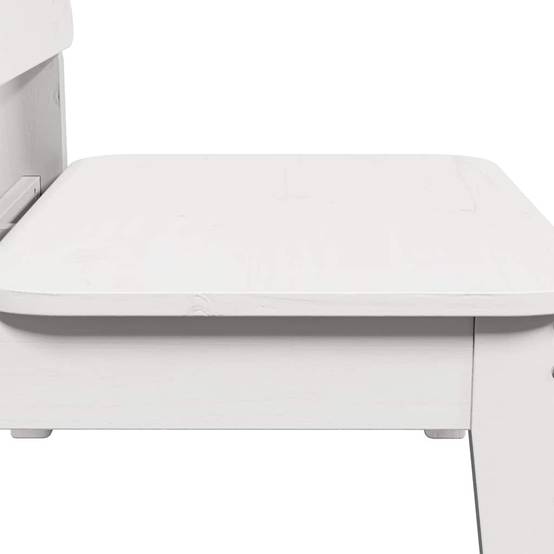Chaise de jardin - Chaise d'extérieur - Fauteuil de jardin blanc 60x52,5x72 cm bois de pin massif - Image 6