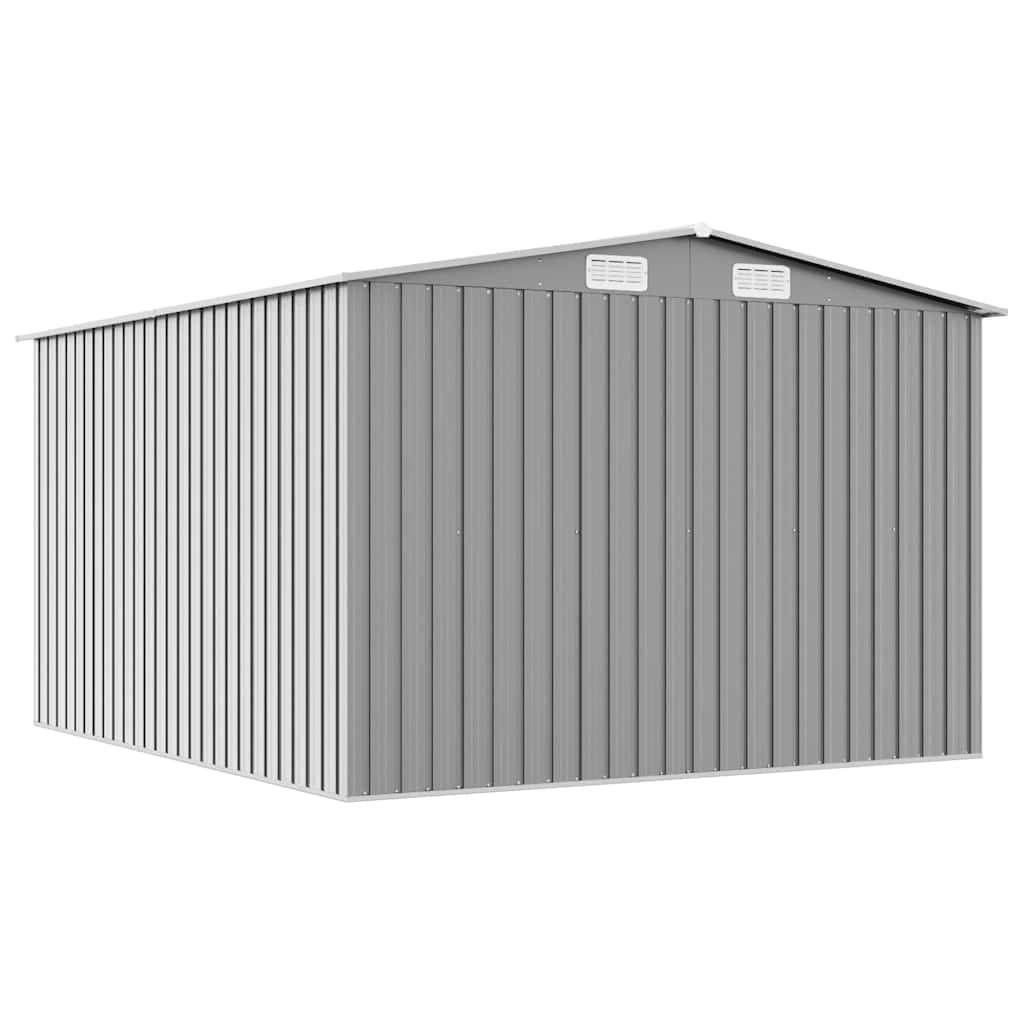 Vidaxl - Abri de jardin 257x298x178 cm Métal Gris 7.7m² vidaXL 143341 - Image 7