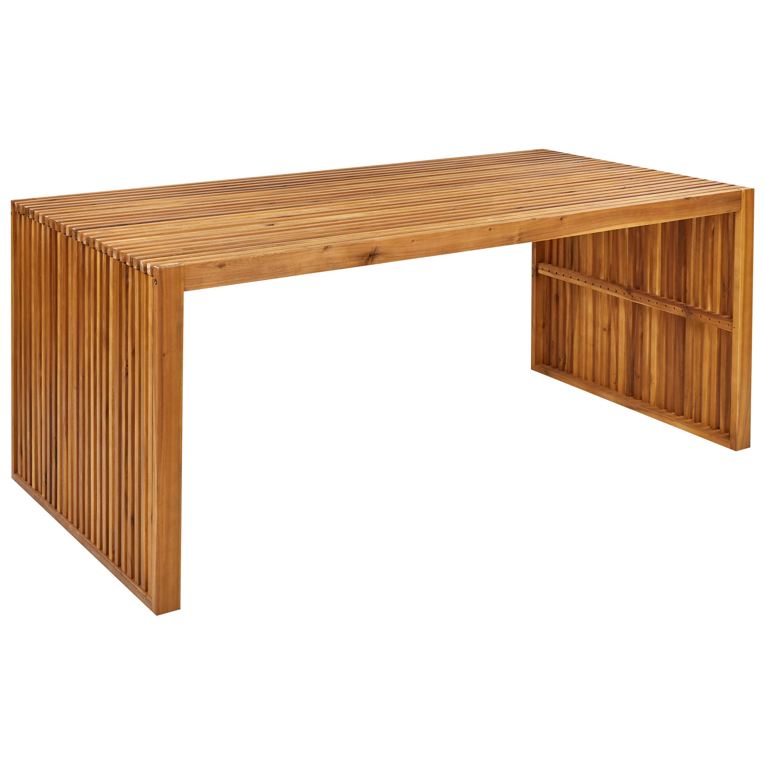 Beliani - Set de salle à manger, 6 Personnes Acacia Marron SULZANO - Beliani - Imagen 6