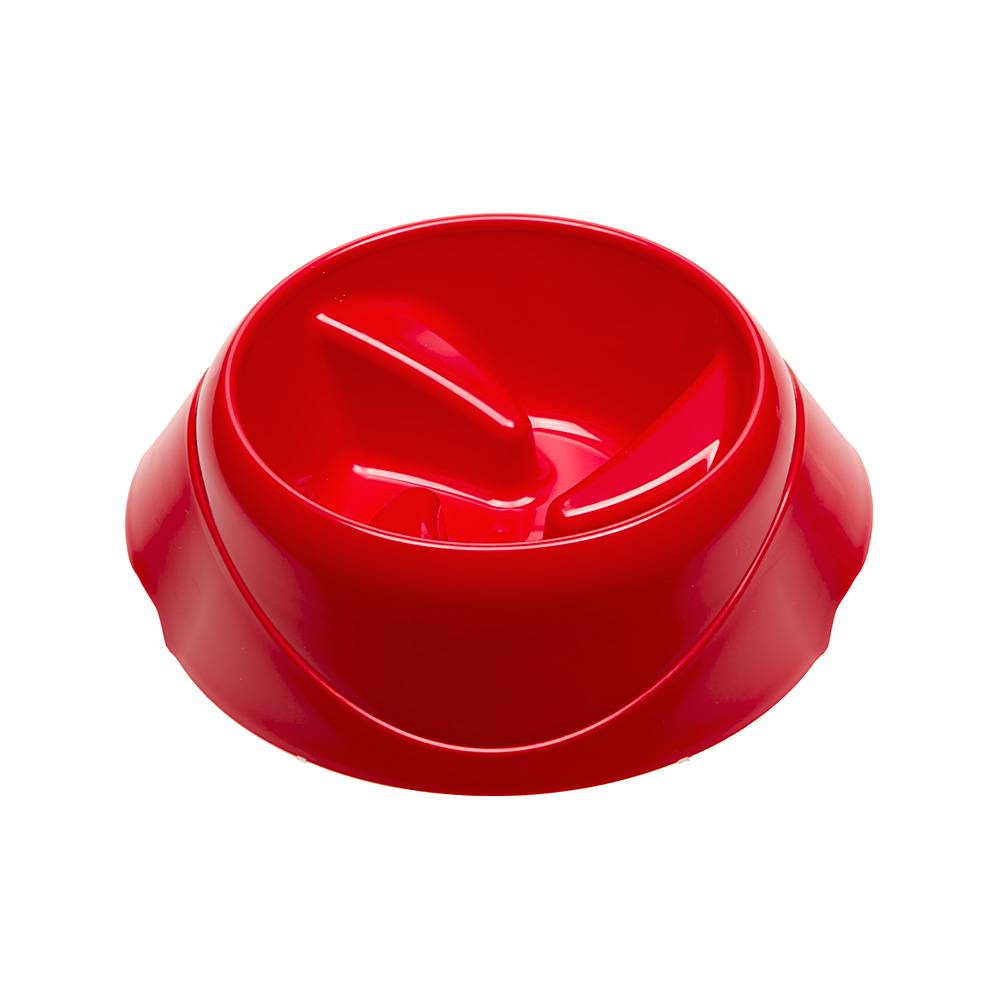 Ferplast - Ferplast Gamelle pour chien Magnus Slow, Gamelle Antidéglutition, durable, antidérapant, gamelle d'eau pour chien, améliore la digestion, 0.5 L, Rouge - Imagen 1