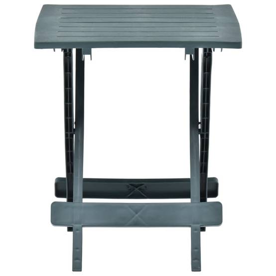 Table pliable de jardin plastique vert 45 x 43 x 50 cm - PANGIVO - Image 2