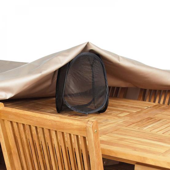 Oviala - Housse table de jardin rectangulaire 240 x 130 cm taupe Cov'Up - Oviala - Image 4