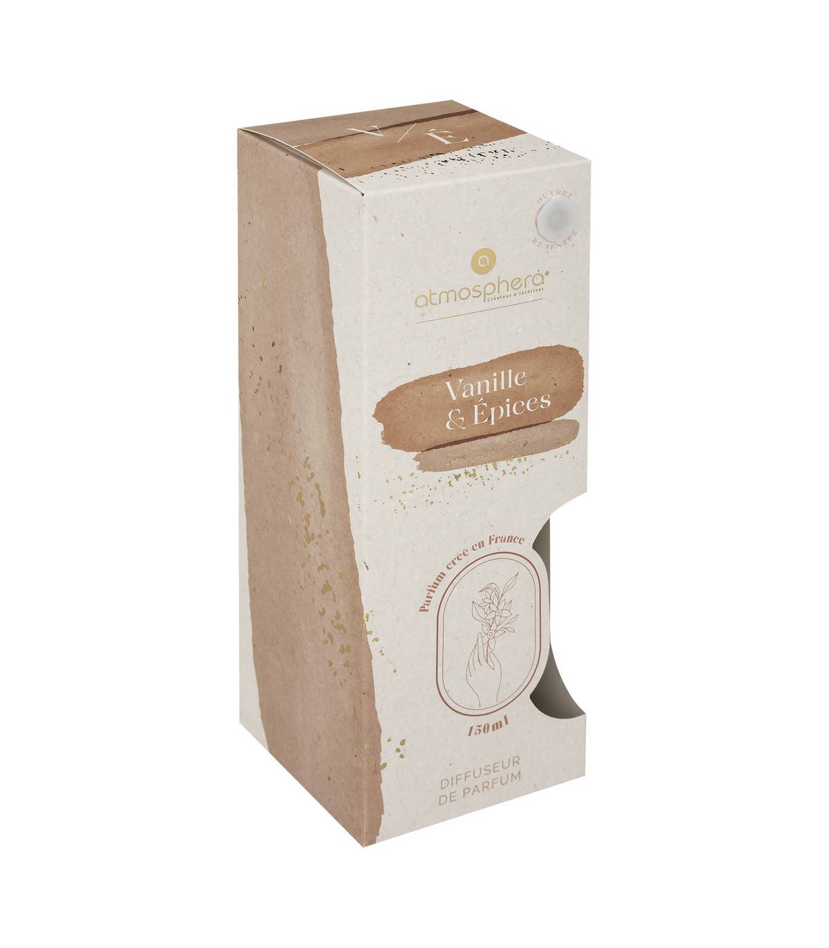 Diffuseur de parfum Vanille et épices 150ml avec 6 Bâtonnets - Imagen 2