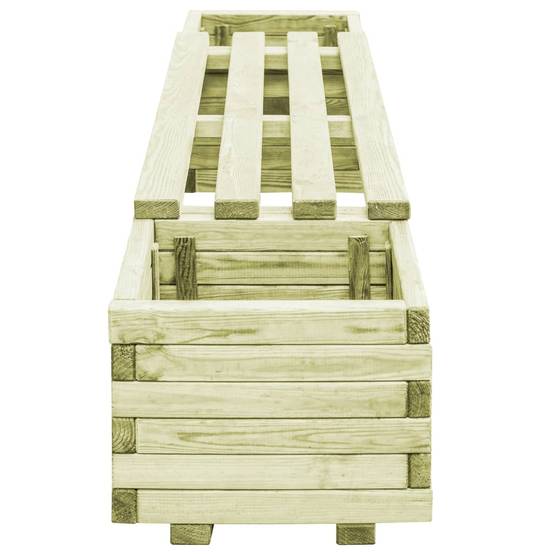 Banc de jardin à jardinières | Banquette De Jardin | Banc Extérieur Bois de pin imprégné Maison Chic - Image 3