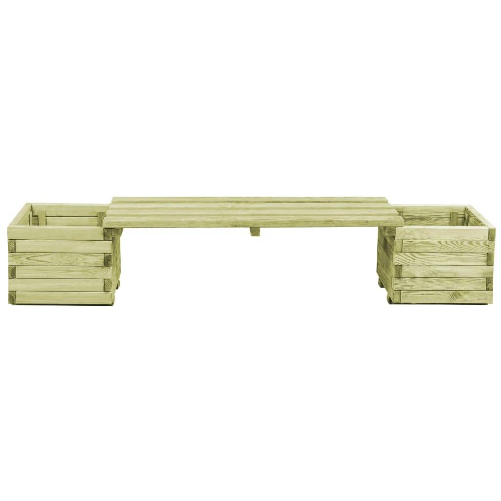 Banc de jardin à jardinières | Banquette De Jardin | Banc Extérieur Bois de pin imprégné Maison Chic - Image 1