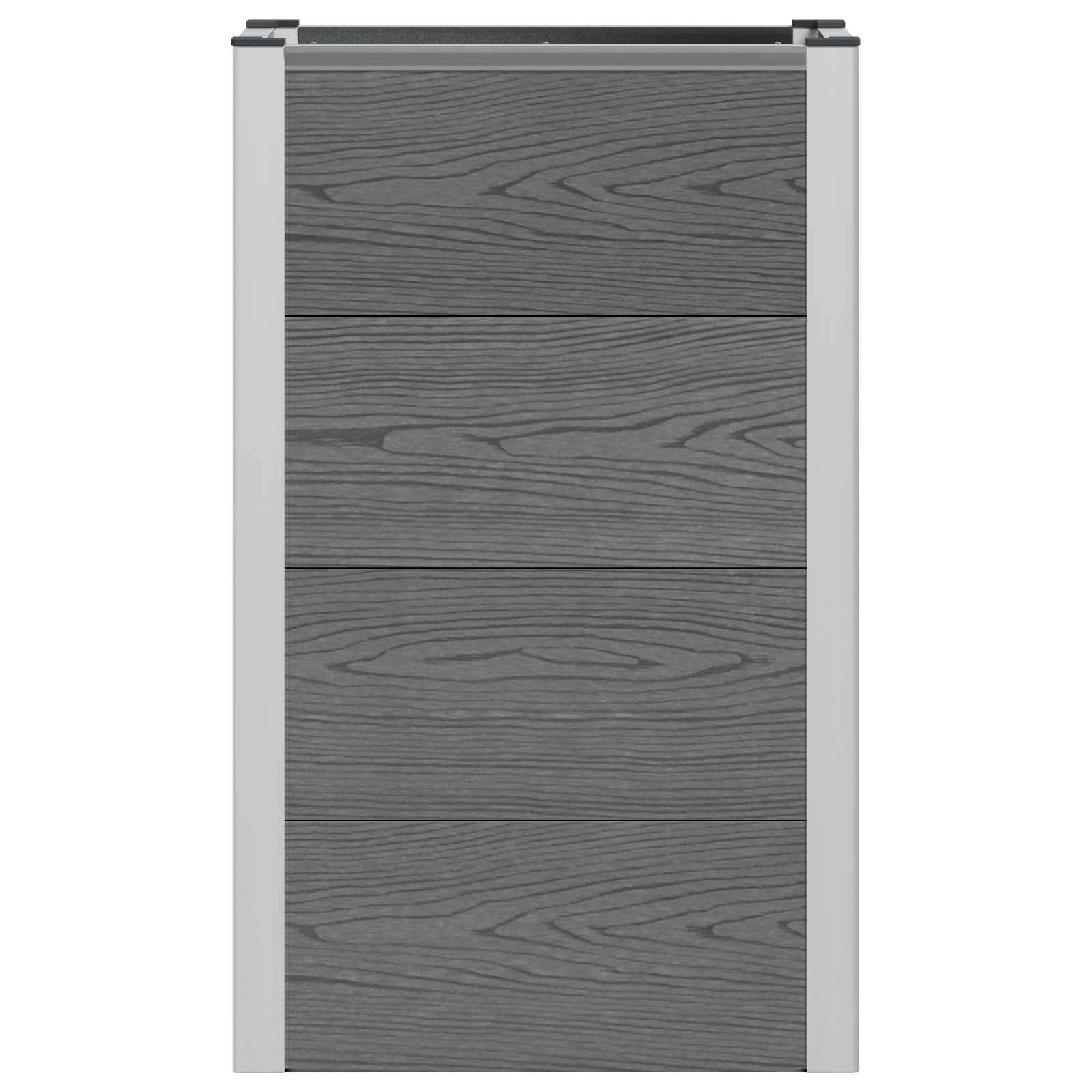 Prolenta Premium - Jardinière aluminium gris 50 x 30 x 82 cm - Prolenta premium p356.1 - Image 4