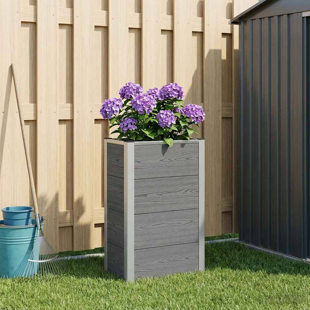 Prolenta Premium - Jardinière aluminium gris 50 x 30 x 82 cm - Prolenta premium p356.1 - Image 2