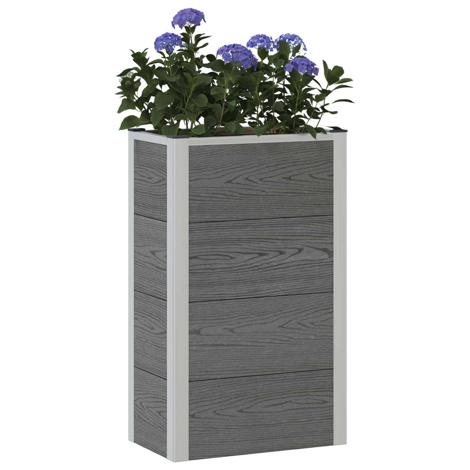 Prolenta Premium - Jardinière aluminium gris  50 x 30 x 82 cm  - Prolenta premium p356.1 - Image 3