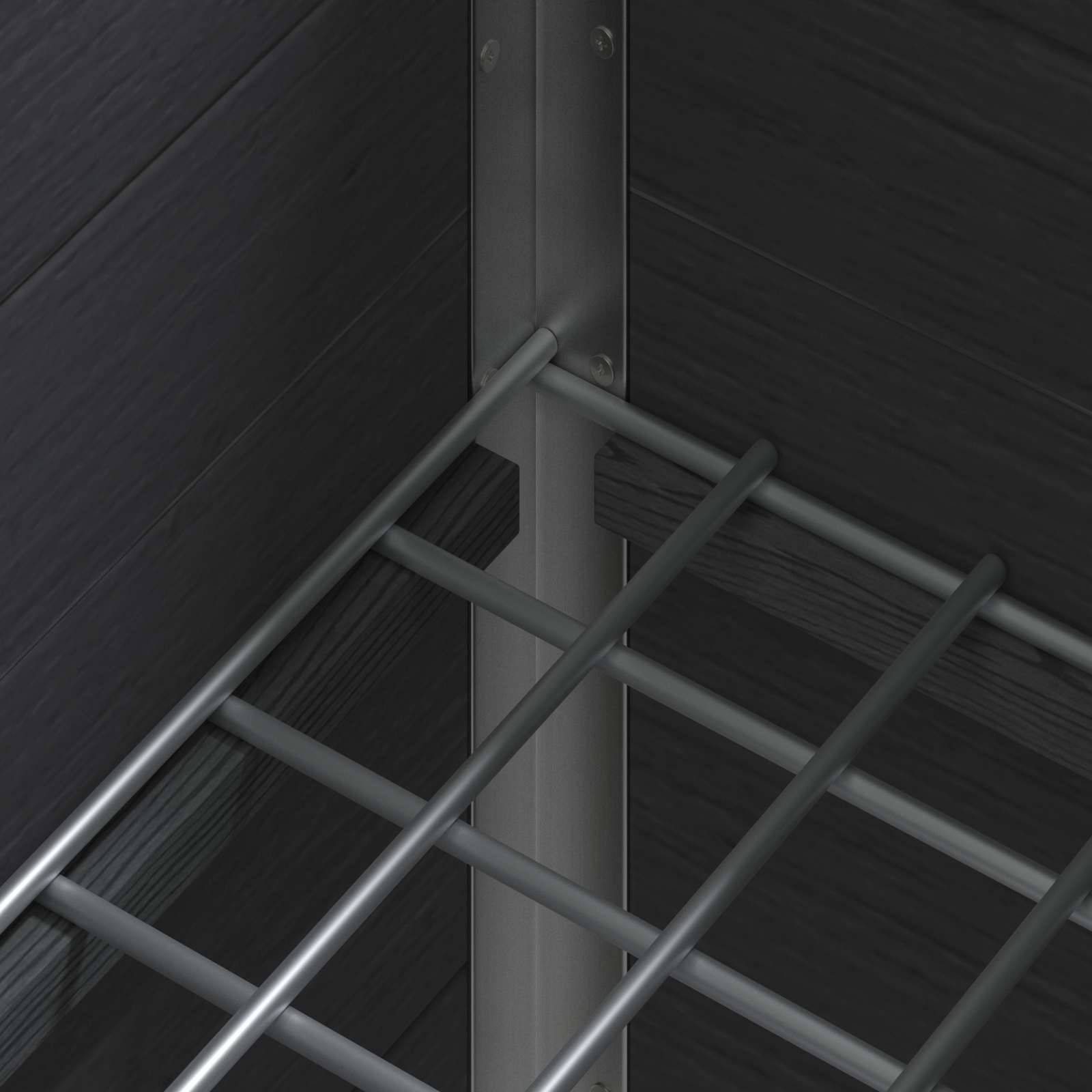Prolenta Premium - Jardinière aluminium gris 50 x 30 x 82 cm - Prolenta premium p356.1 - Image 7