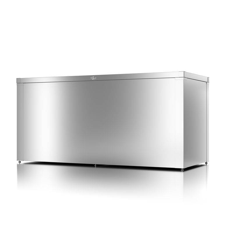 Guardi - Coffre haut de rangement polyvalent - taille L - Argent métallisé - 179x76,5x82,2 - acier Guardi - Imagen 1