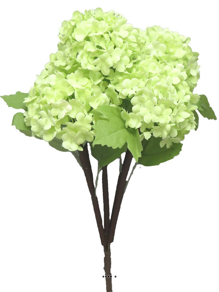 Artificielles - Bouquet de fleurs de Viorne artificielles, 5 têtes, H30 cm Vert - BEST - couleur: Vert - Imagen 2