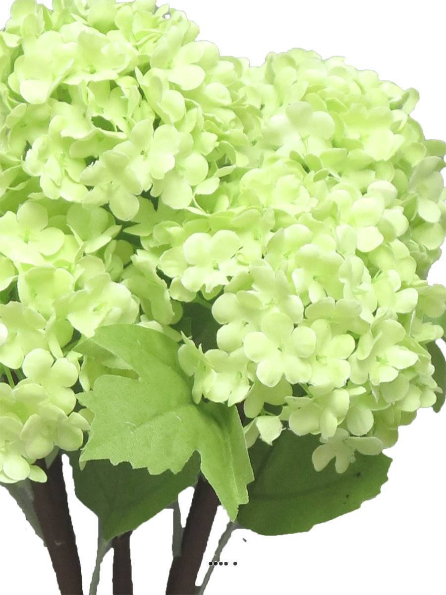 Artificielles - Bouquet de fleurs de Viorne artificielles, 5 têtes, H30 cm Vert - BEST - couleur: Vert - Imagen 3