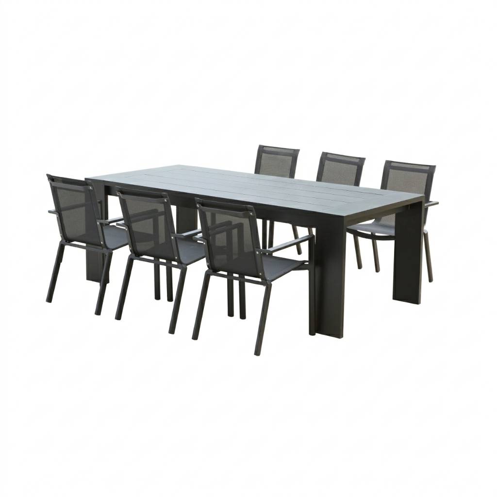 Wilsa Garden - Ensemble de jardin en aluminium 6/8P IBIZA avec 8 fauteuils - Imagen 2